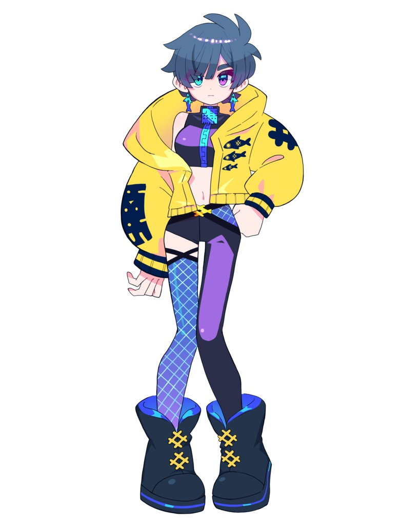 鯖モチーフの女の子【VTubeStudio】