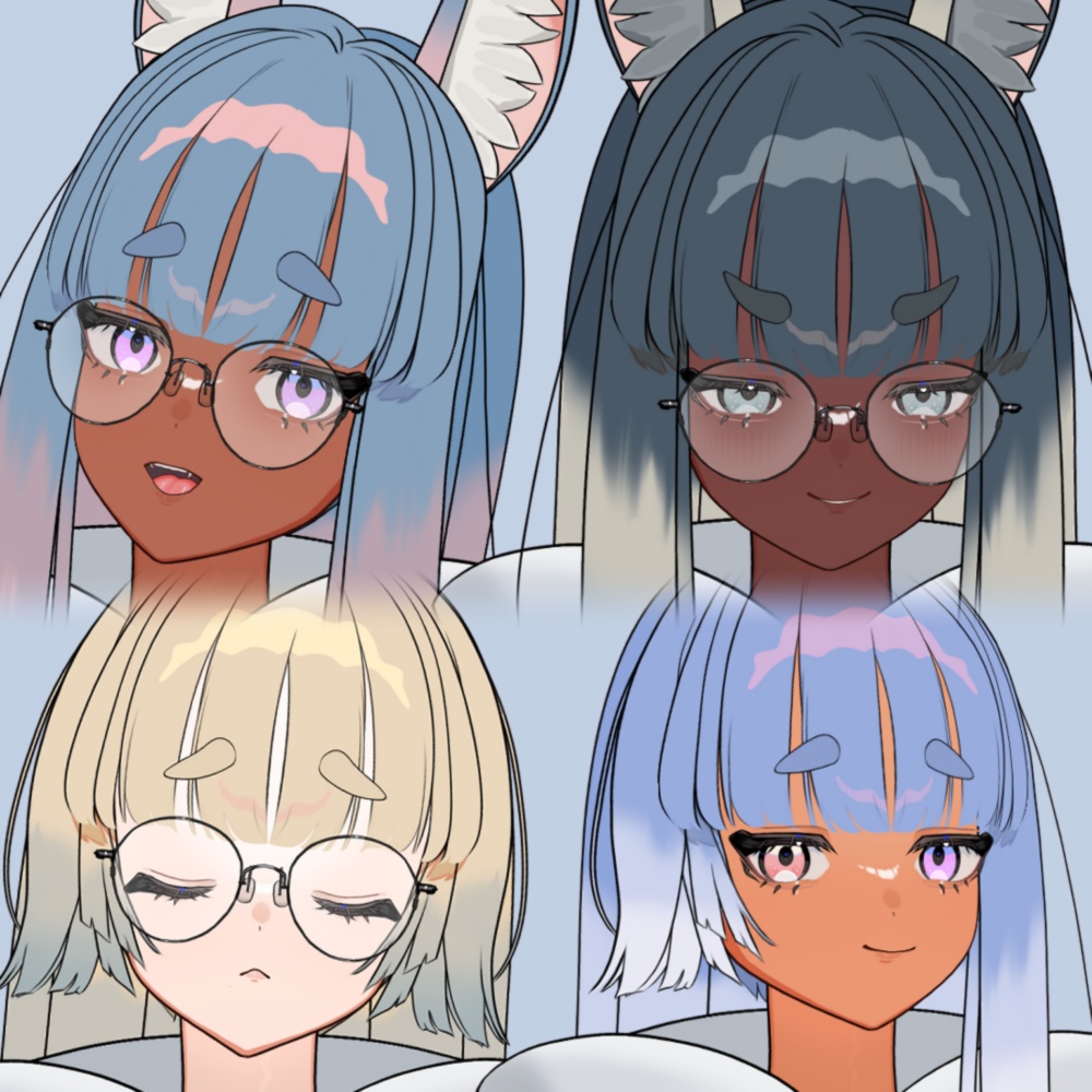 【カスタム可】フェネックモチーフLive2Dモデル【VTubeStudio】