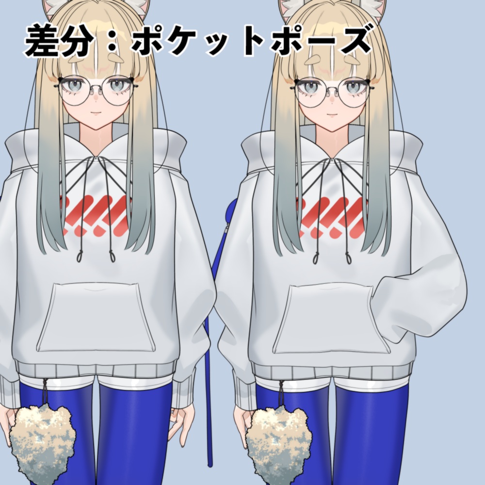 【カスタム可】フェネックモチーフLive2Dモデル【VTubeStudio】