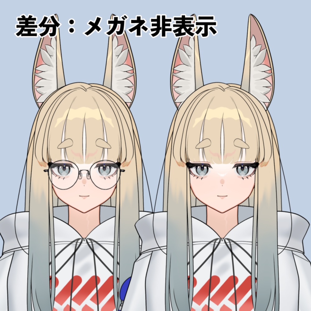 【カスタム可】フェネックモチーフLive2Dモデル【VTubeStudio】