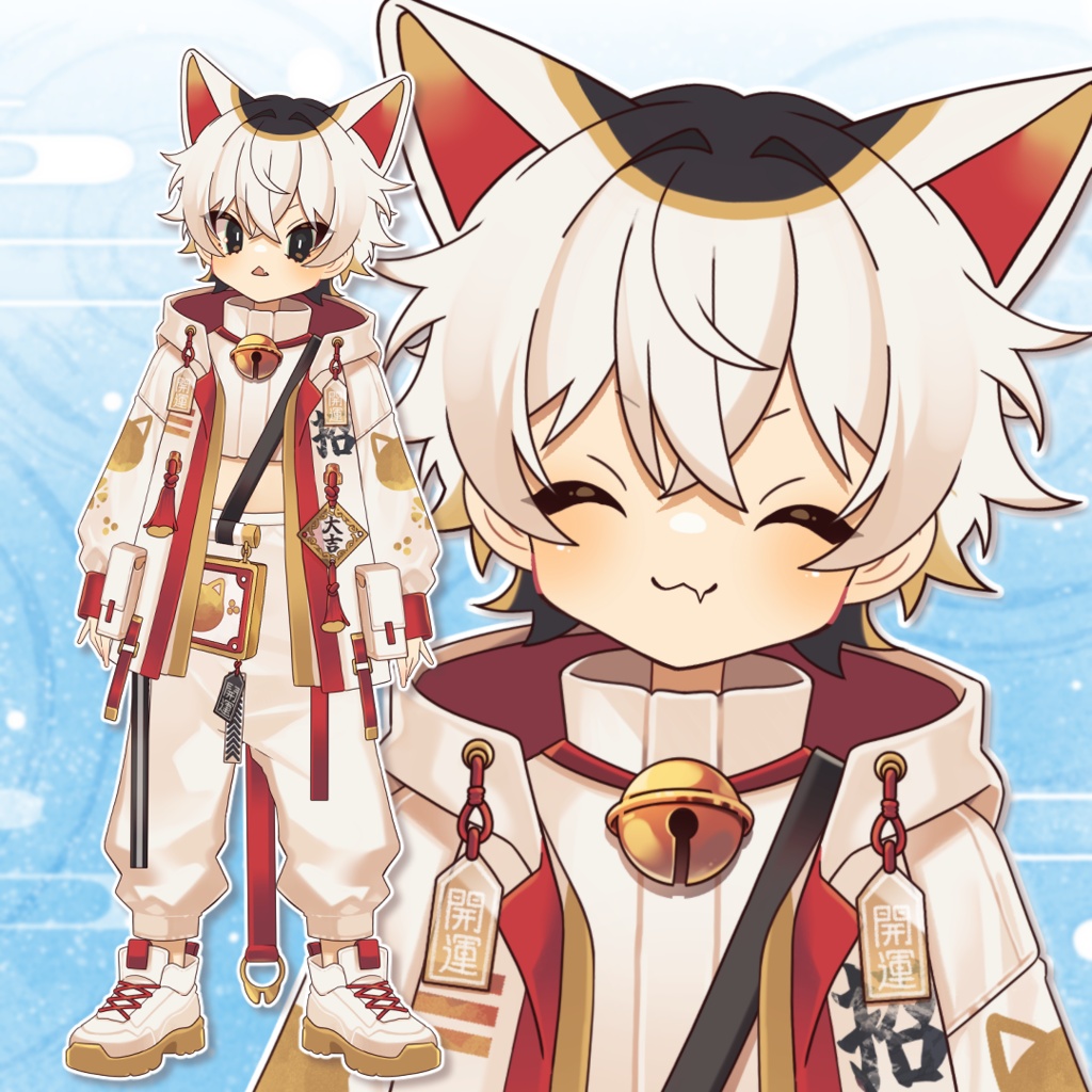 【汎用】まねきねこモチーフモデル