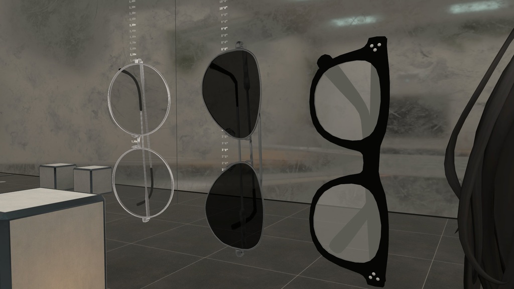 【VRChat】アクセサリーメガネさん3種