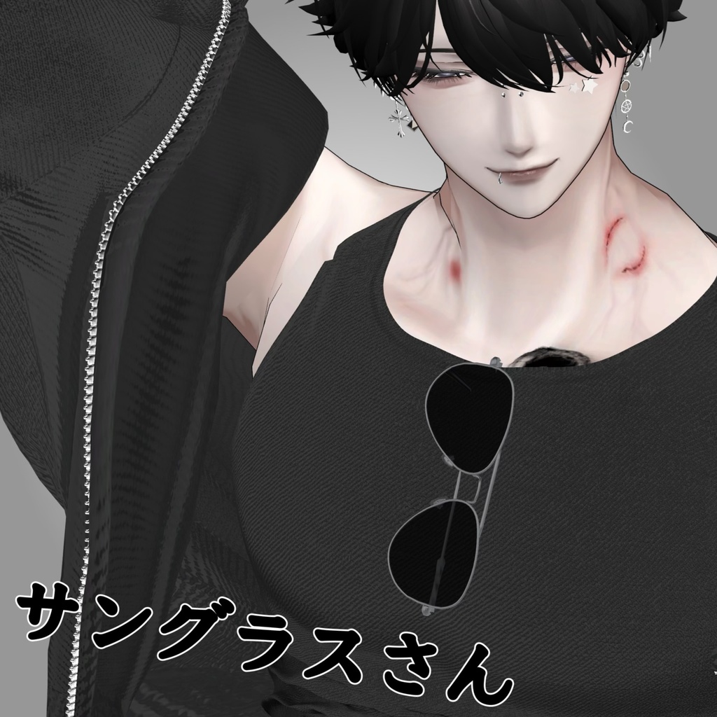 【VRChat】アクセサリーメガネさん3種