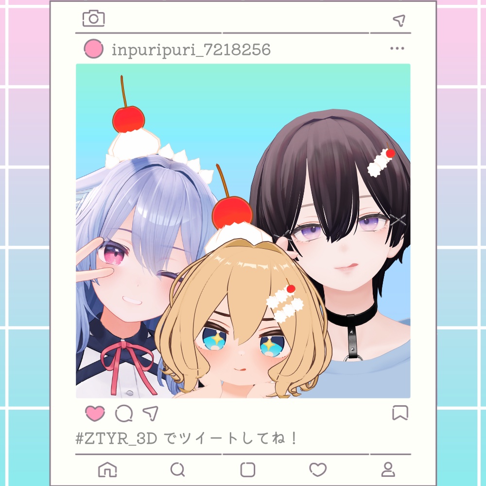 ほいっぴん【VRChat想定アクセサリー】