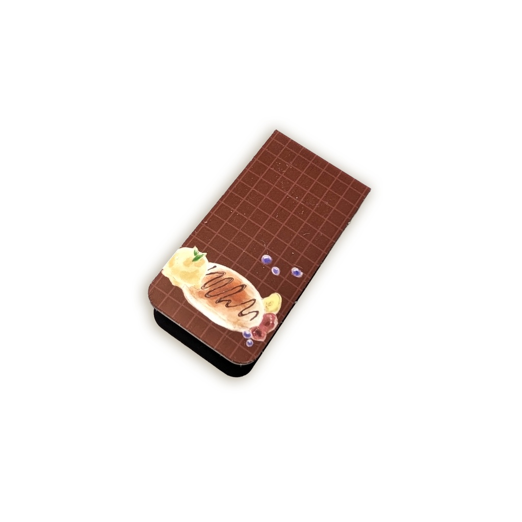【ホットケーキ・パンケーキ】マグネットブックマーカー★マグネットしおり★書類挟み★手帳やメモ帳にも