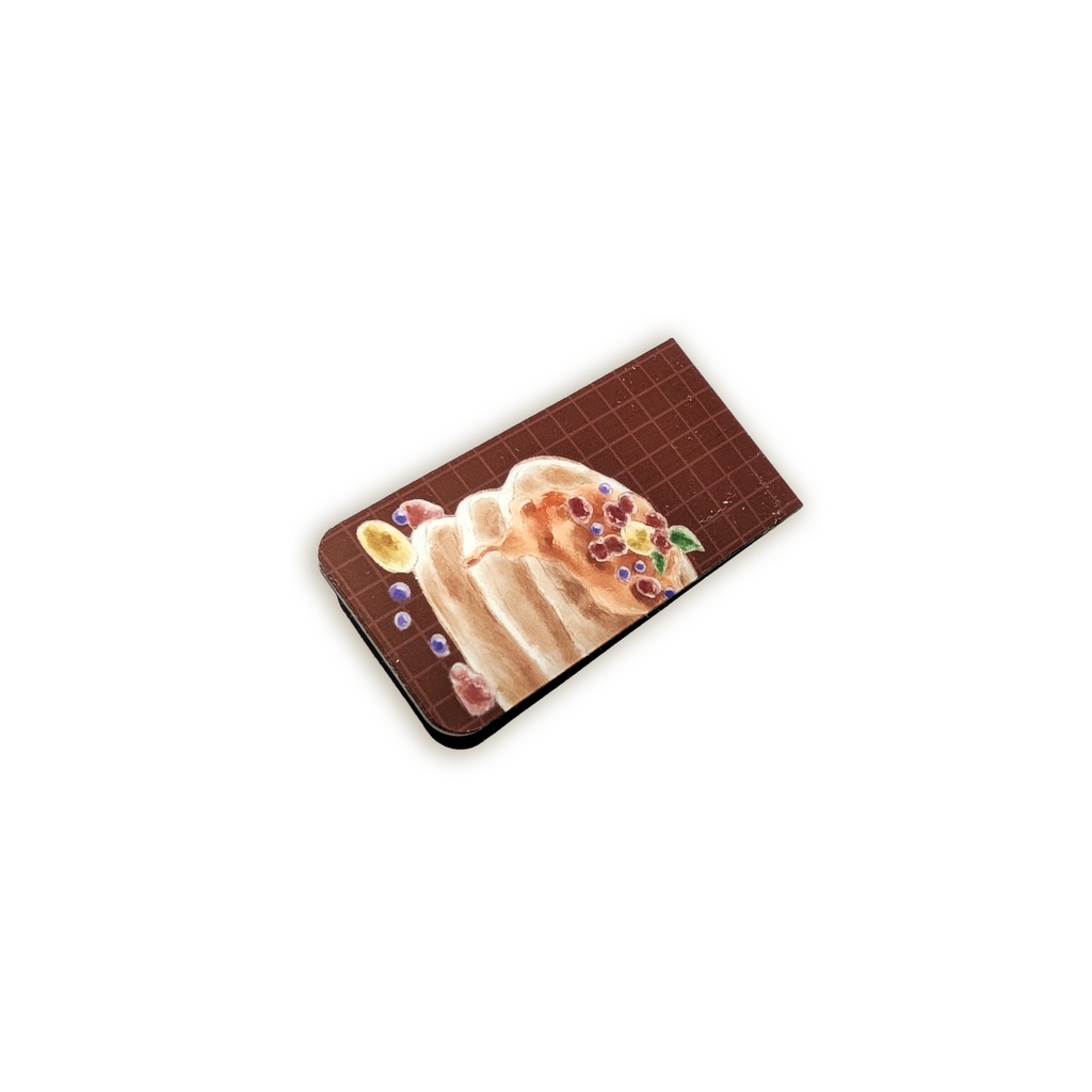 【ホットケーキ・パンケーキ】マグネットブックマーカー★マグネットしおり★書類挟み★手帳やメモ帳にも