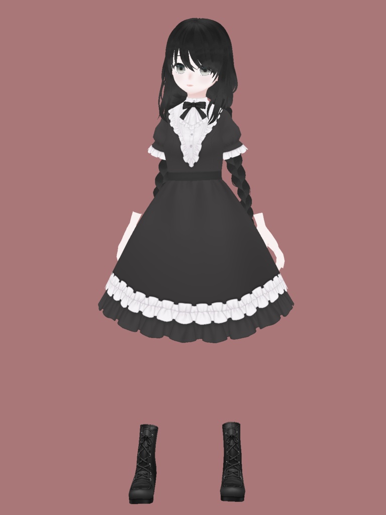 【無料版あり】腕脚が透明の娘【VRoidモデル】