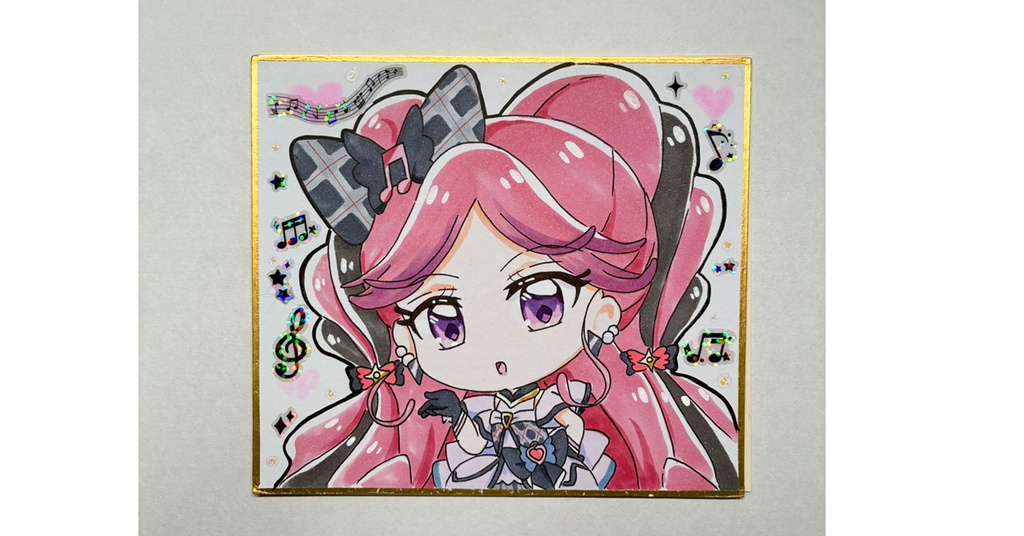 キミとアイドルプリキュア 手描き色紙