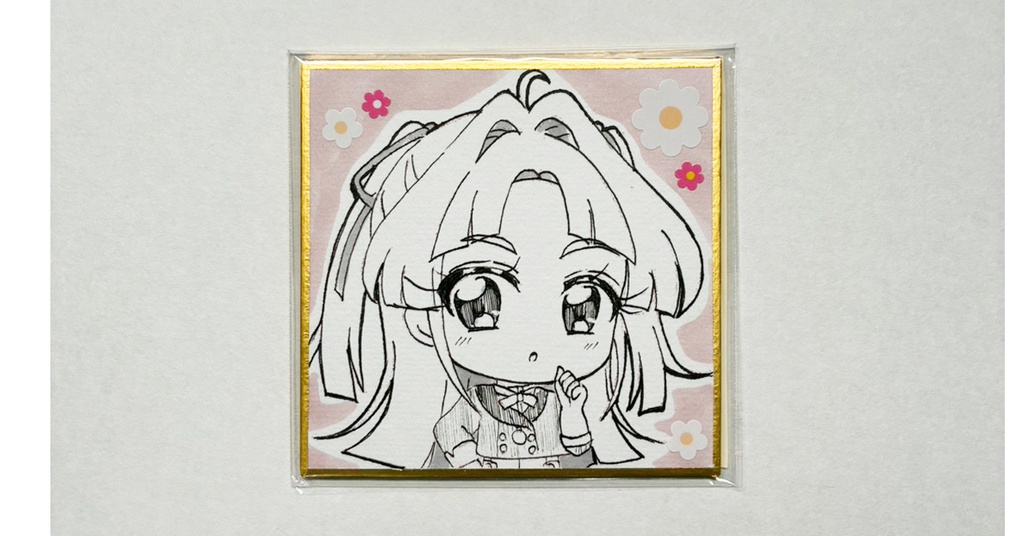 名探偵プリキュア　手描き豆色紙