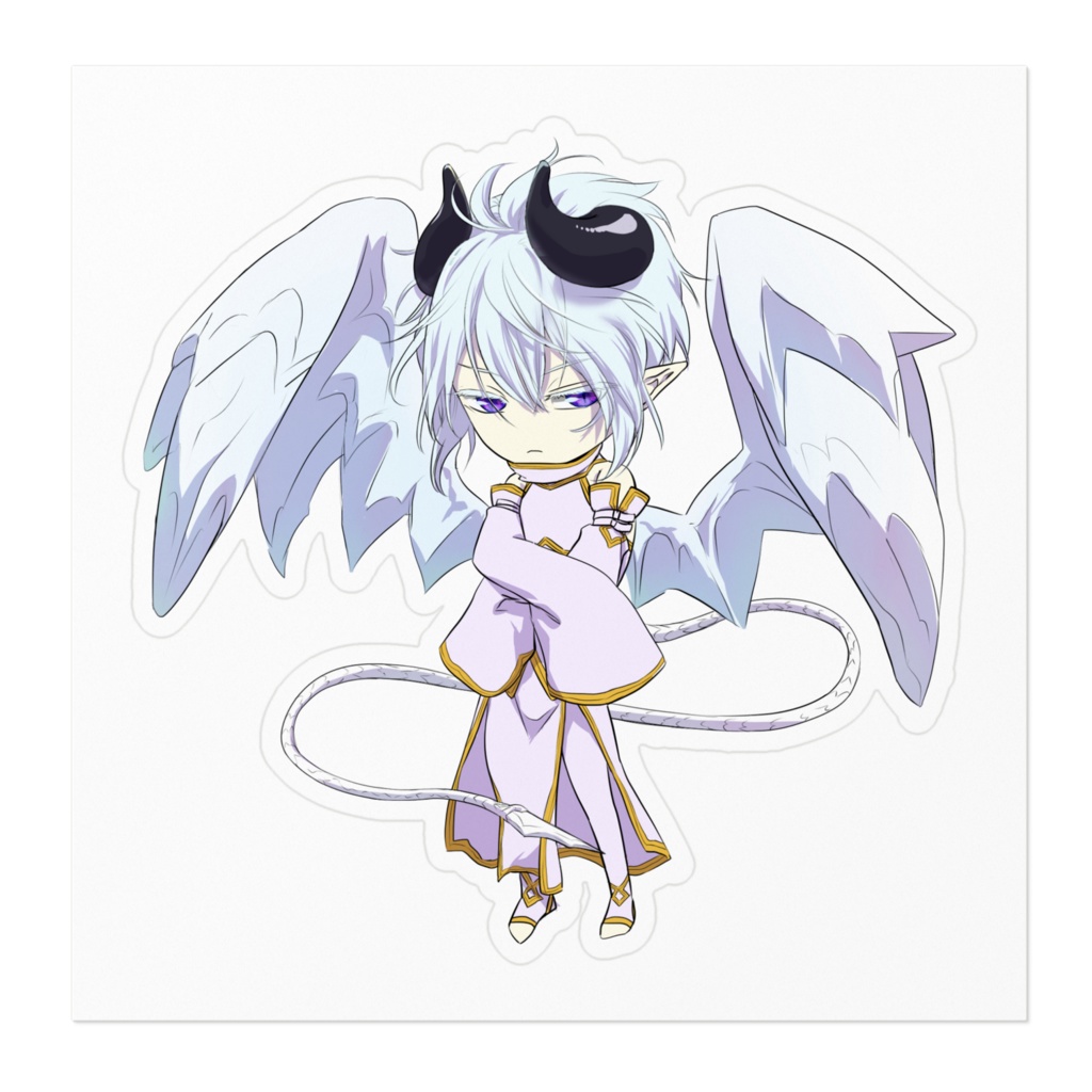 ミニキャラシルク ステッカー