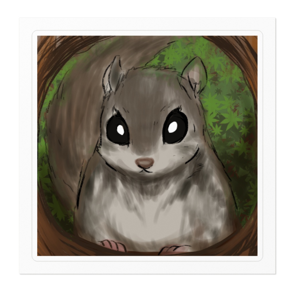 ももんが ステッカー