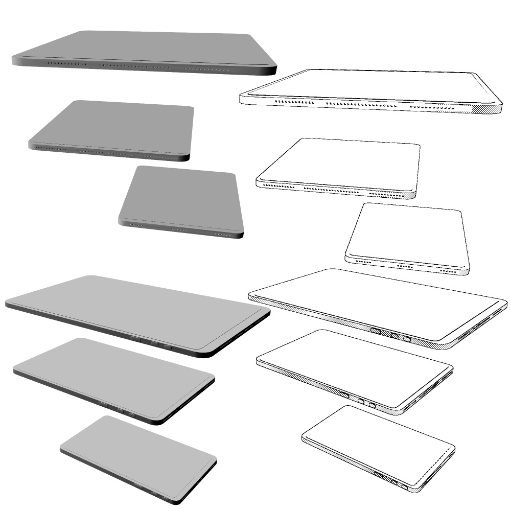 3Dタブレット 3サイズ