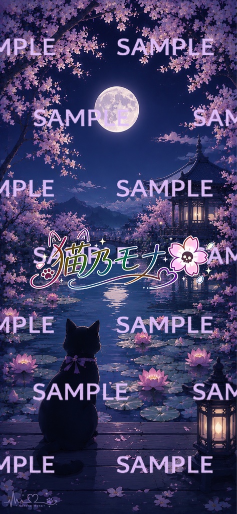 スマホ用ロック画面&待ち受け【猫乃モナ Vol.01】