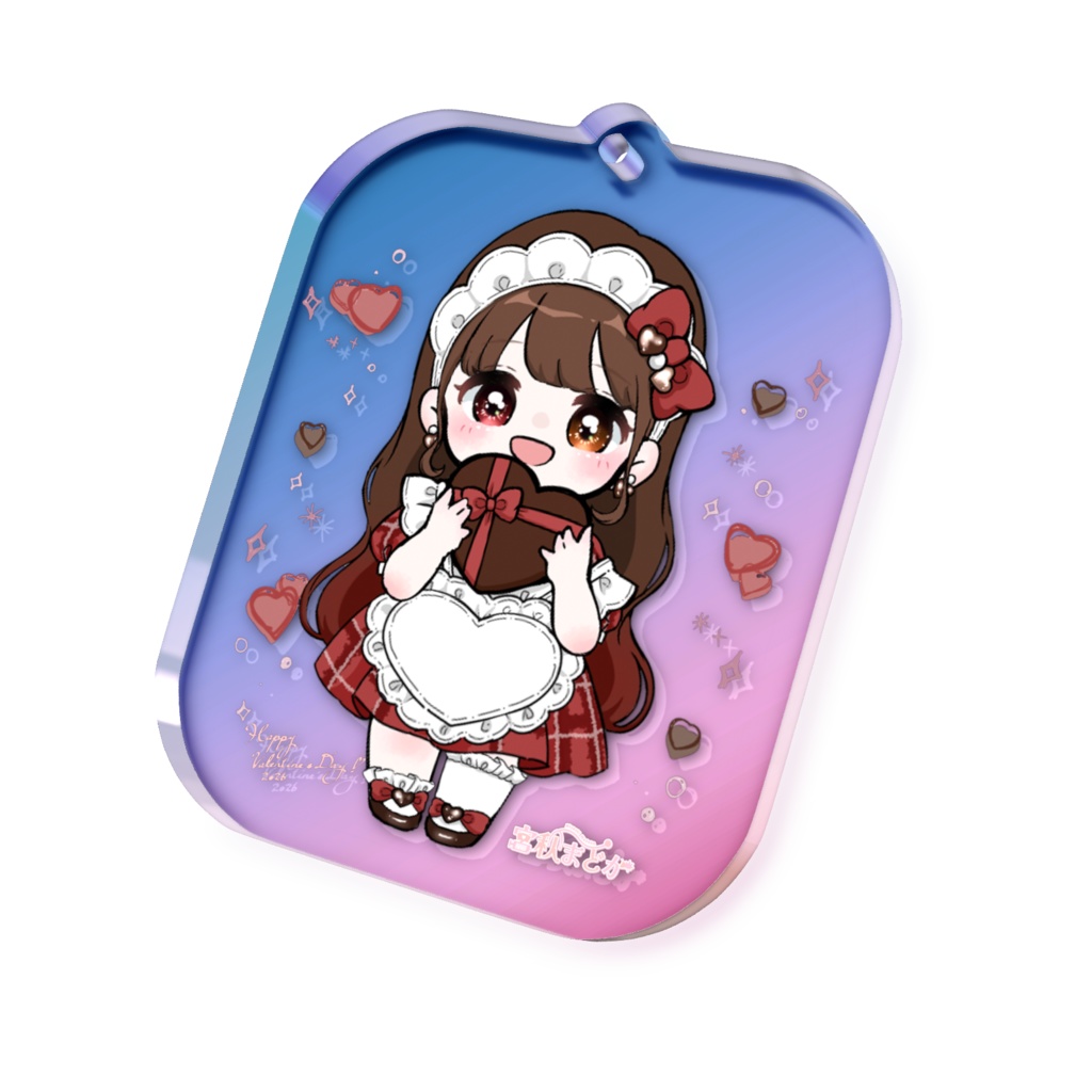 バレンタイン2026　オーロラアクリルキーホルダー（50mm）