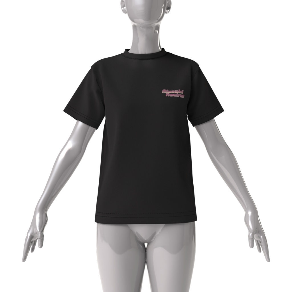 Miyaaki Racing Factory ビッグシルエットTシャツ(前面ロゴあり)黒