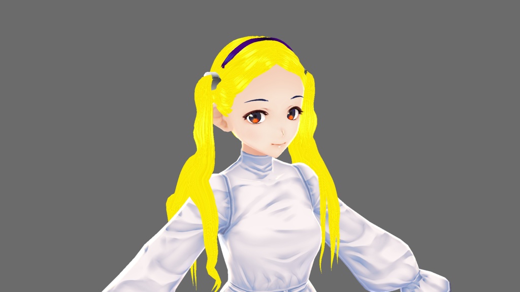 vroid pigtail hair preset