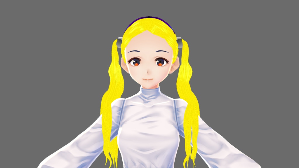 vroid pigtail hair preset