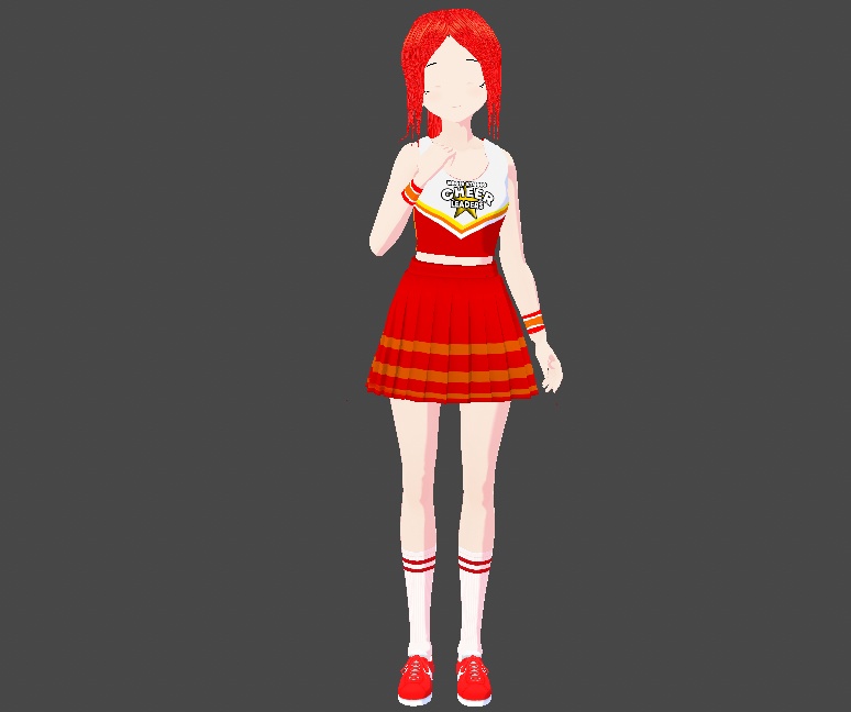 Vroid studio cheerleader  outfit