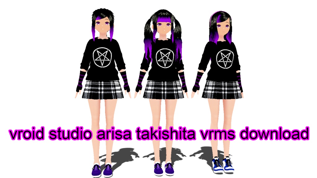 Vroid studio my oc arisa takishita emo vrms dl