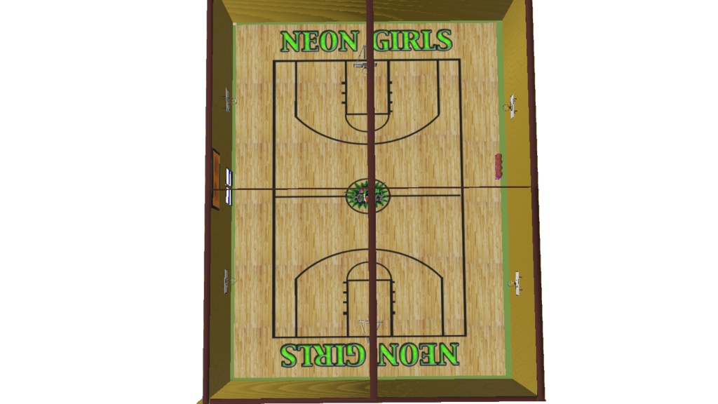 simple basketball court for xr animator and vrmposing desktop vroid studio