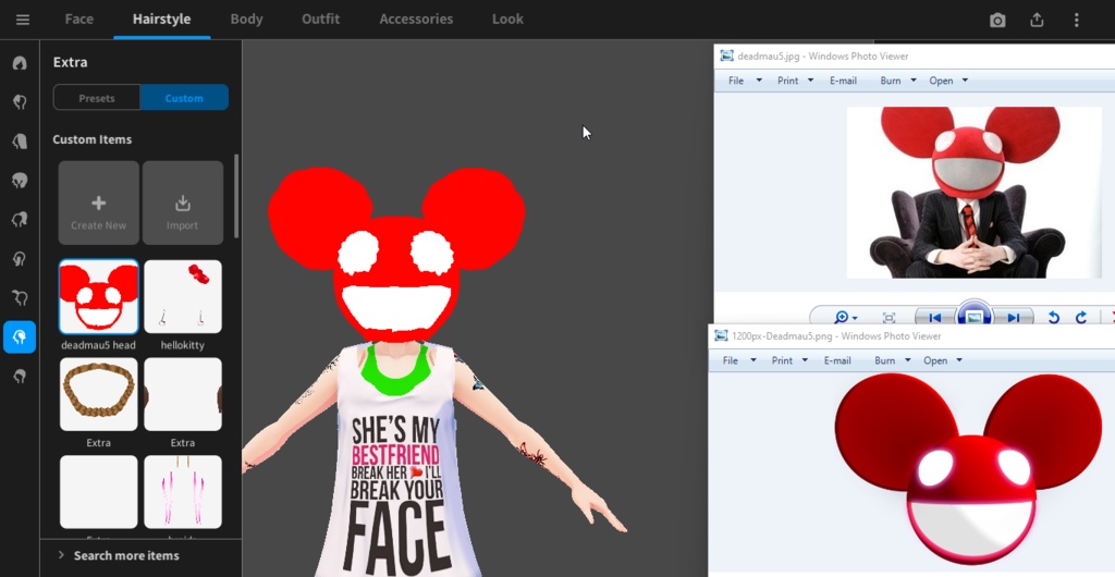 vroid studio deadmau5 head