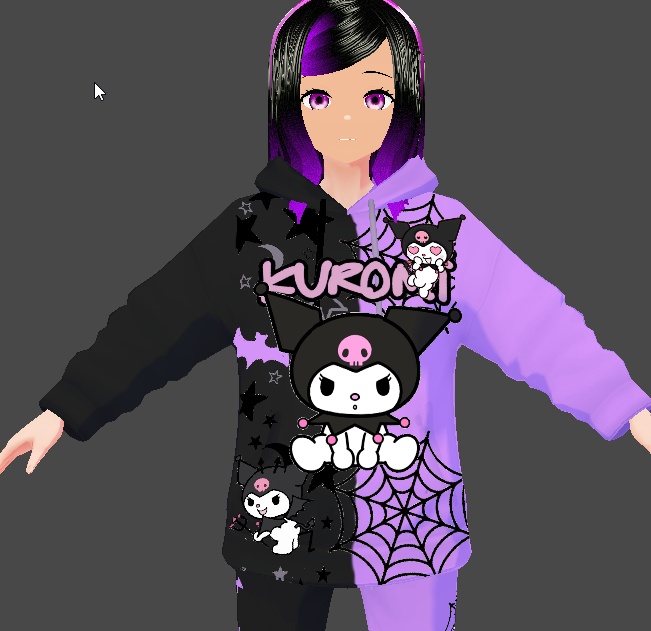 vroid studio kuromu shirts preset dl