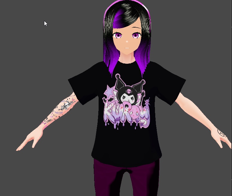 vroid studio kuromu shirts preset dl