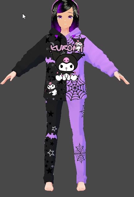 vroid studio kuromu shirts preset dl