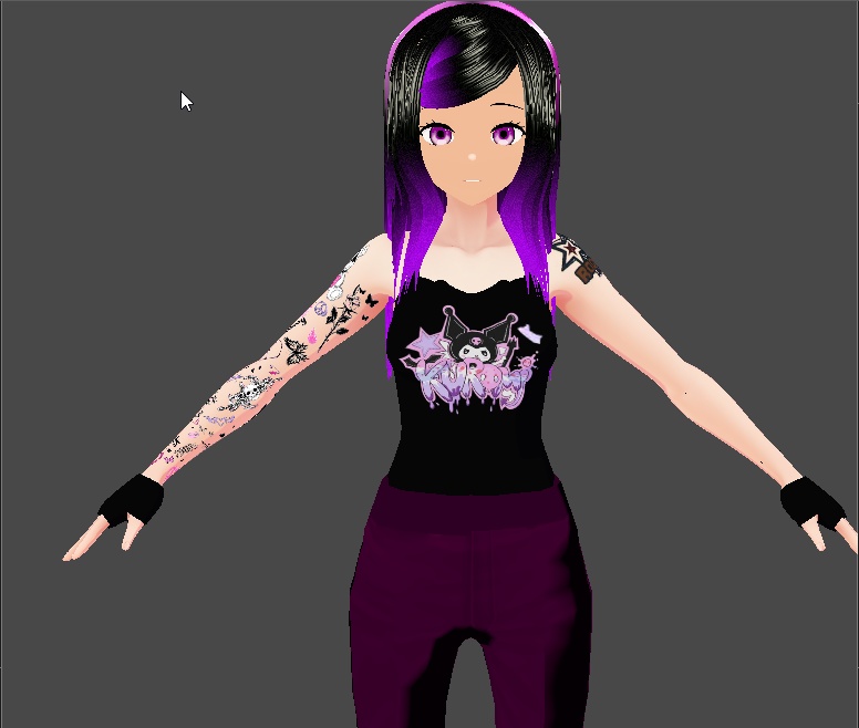 vroid studio kuromu shirts preset dl