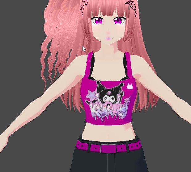 vroid studio kuromu shirts preset dl