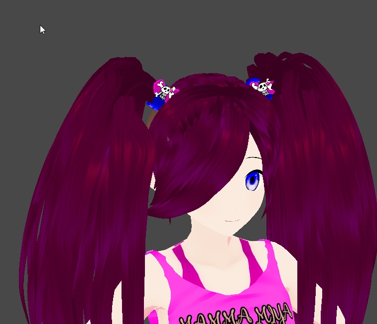 vroid studio pigtail hair preset