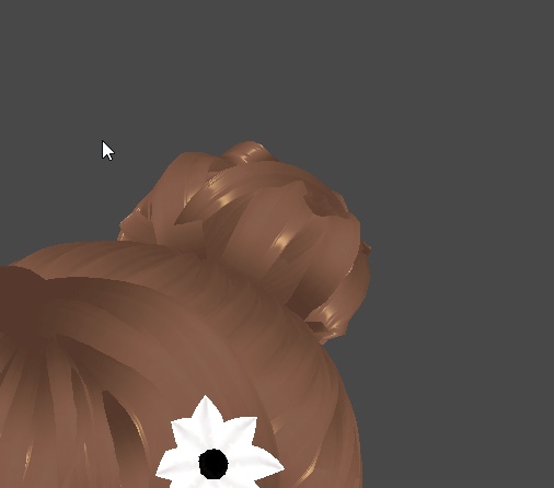 vroid studio simple bun hair preset
