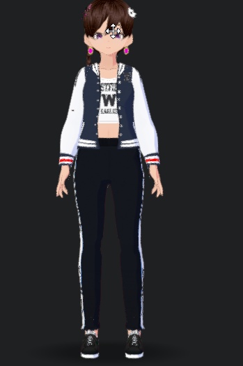 vroid studio sporty outfits dl