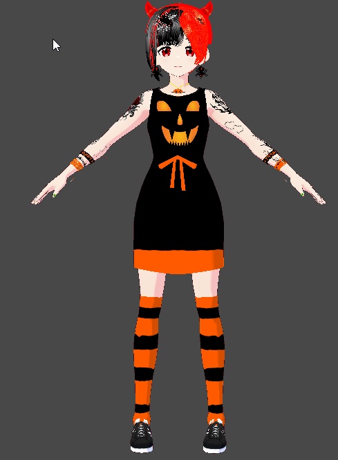 vroidstudio haloween dress pack dl