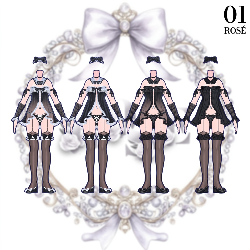 🌹【対応アバター11】『Rosé』🌹