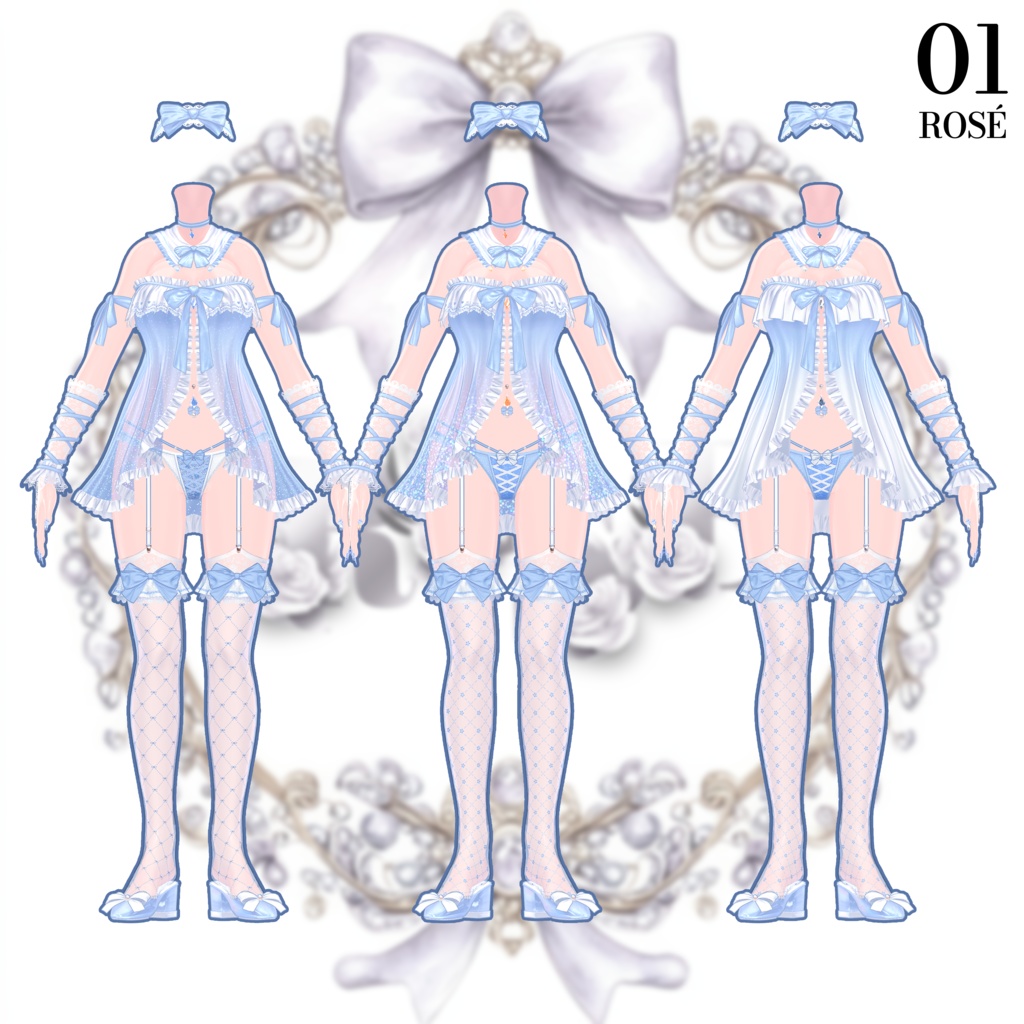 🌹【対応アバター11】『Rosé』🌹