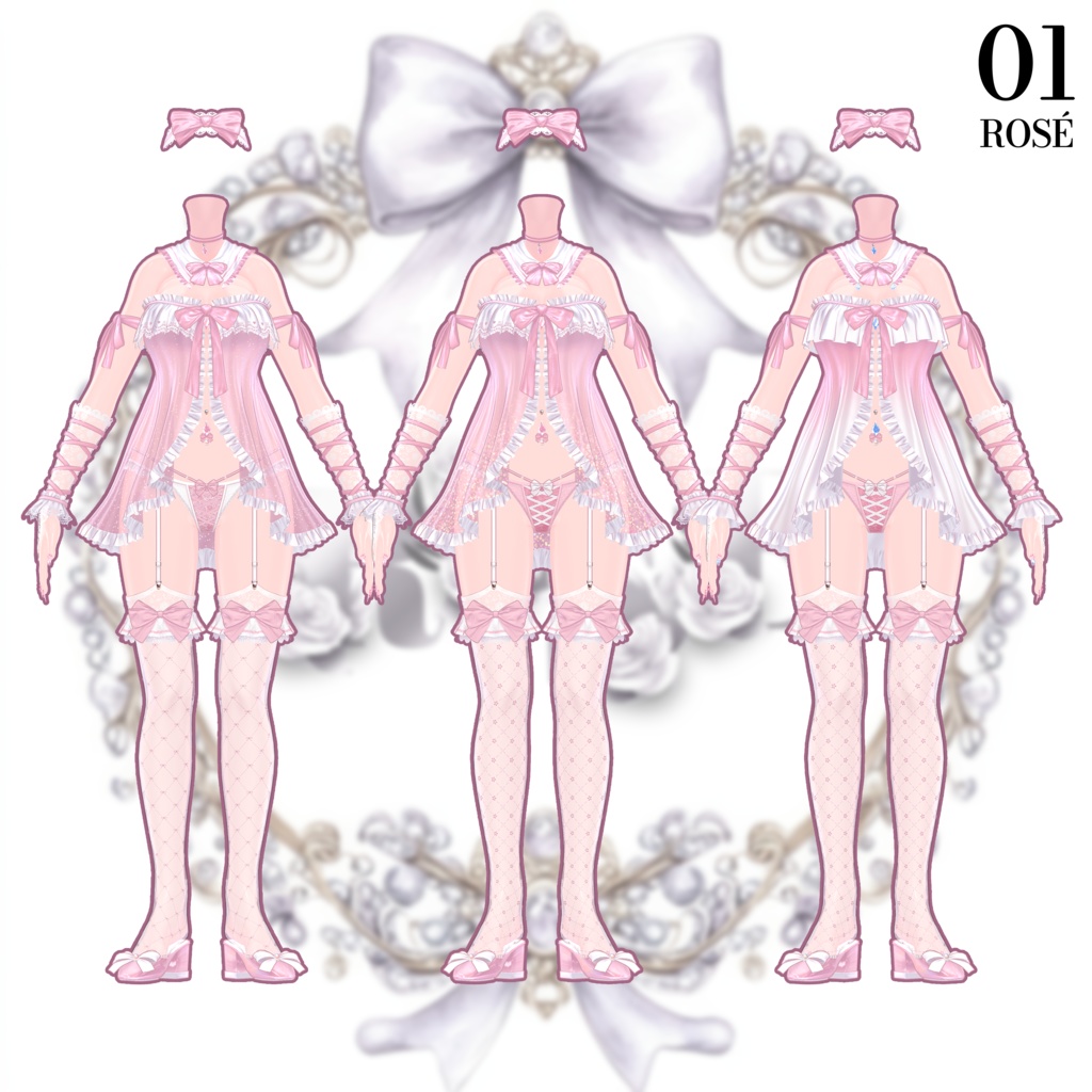 🌹【対応アバター11】『Rosé』🌹