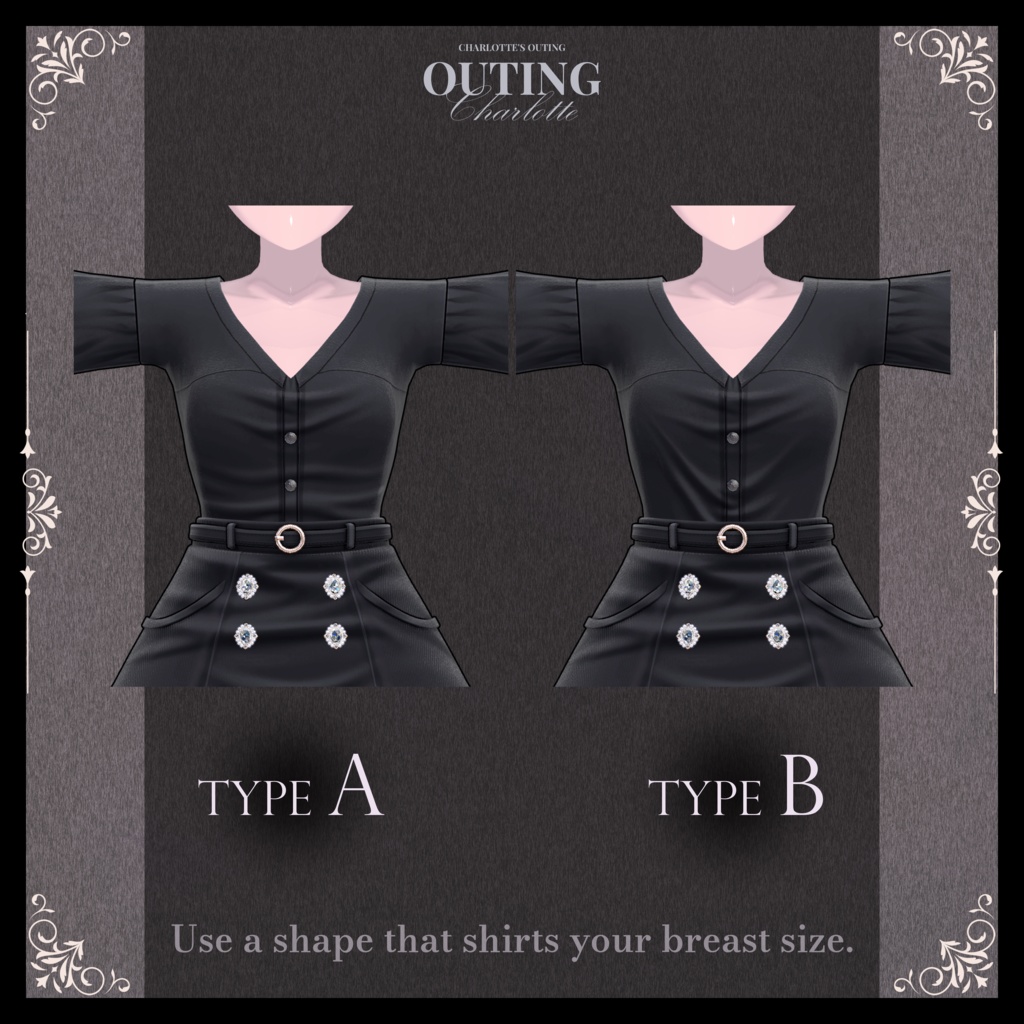 🎀【対応アバター12】  『𝐂𝐡𝐚𝐫𝐥𝐨𝐭𝐭𝐞』🎀 発売記念セール中 !