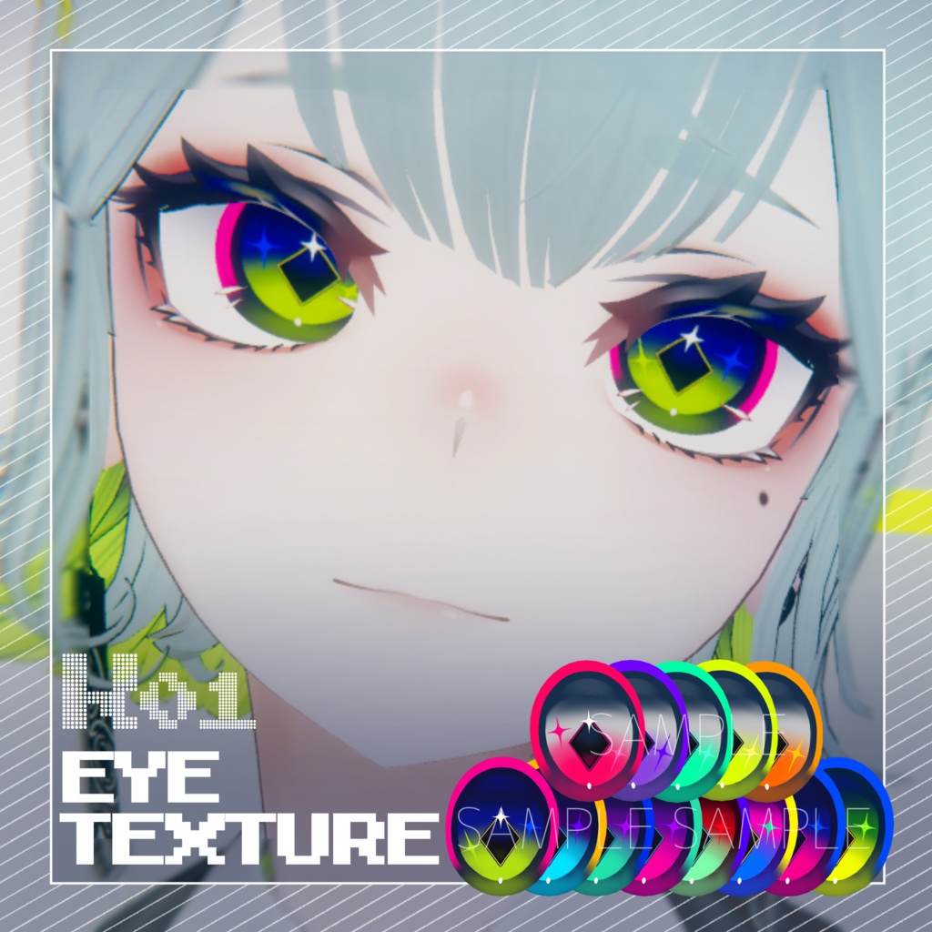 【9アバター対応】K01 Eye Texture