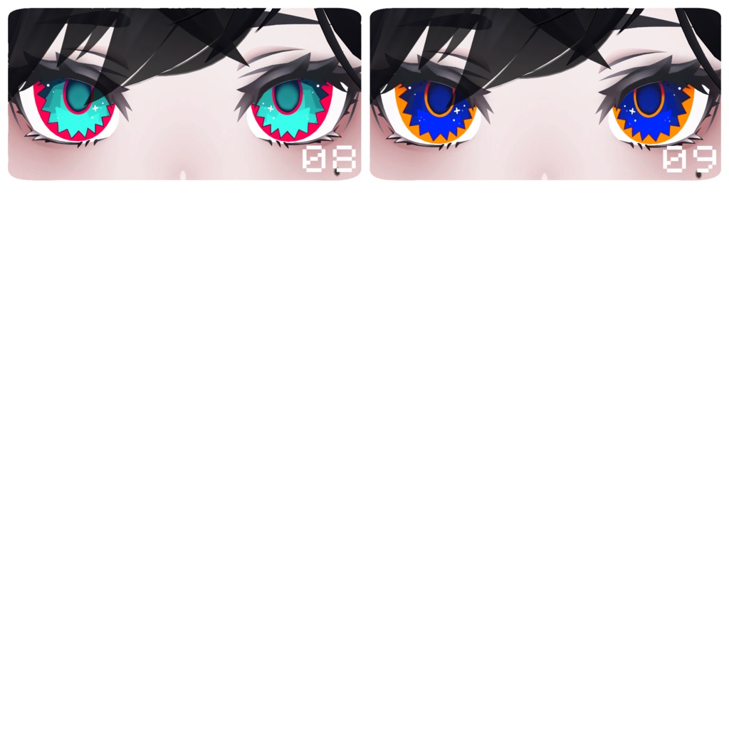 【10アバター対応】K02β Eye Texture