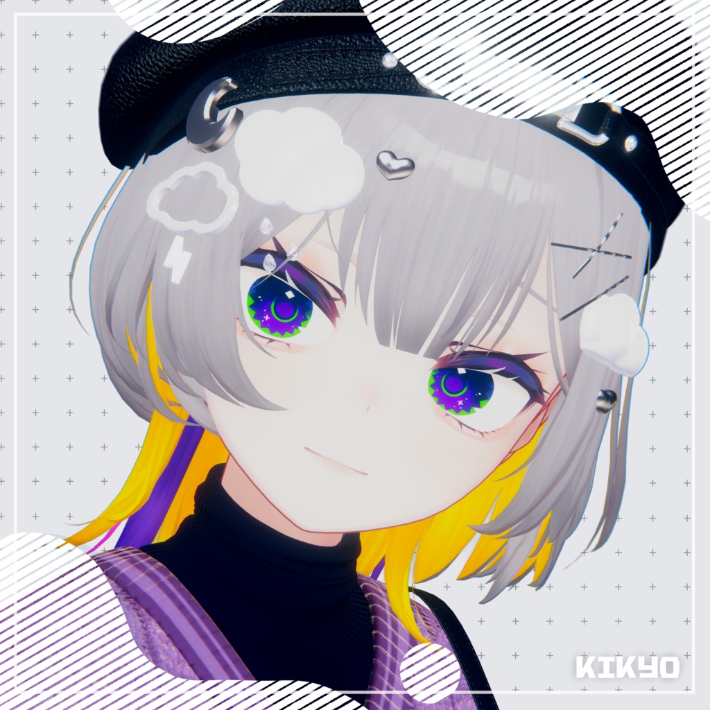 【9アバター対応】K02β Eye Texture