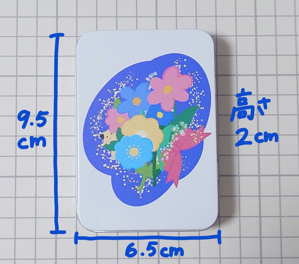 キンクマひょこり花束缶ケース