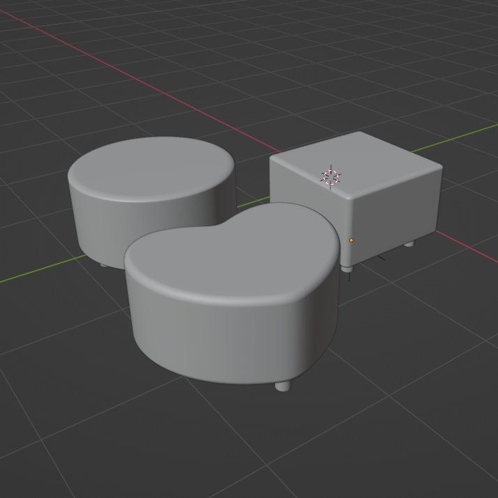 【無料】スツール【fbx】