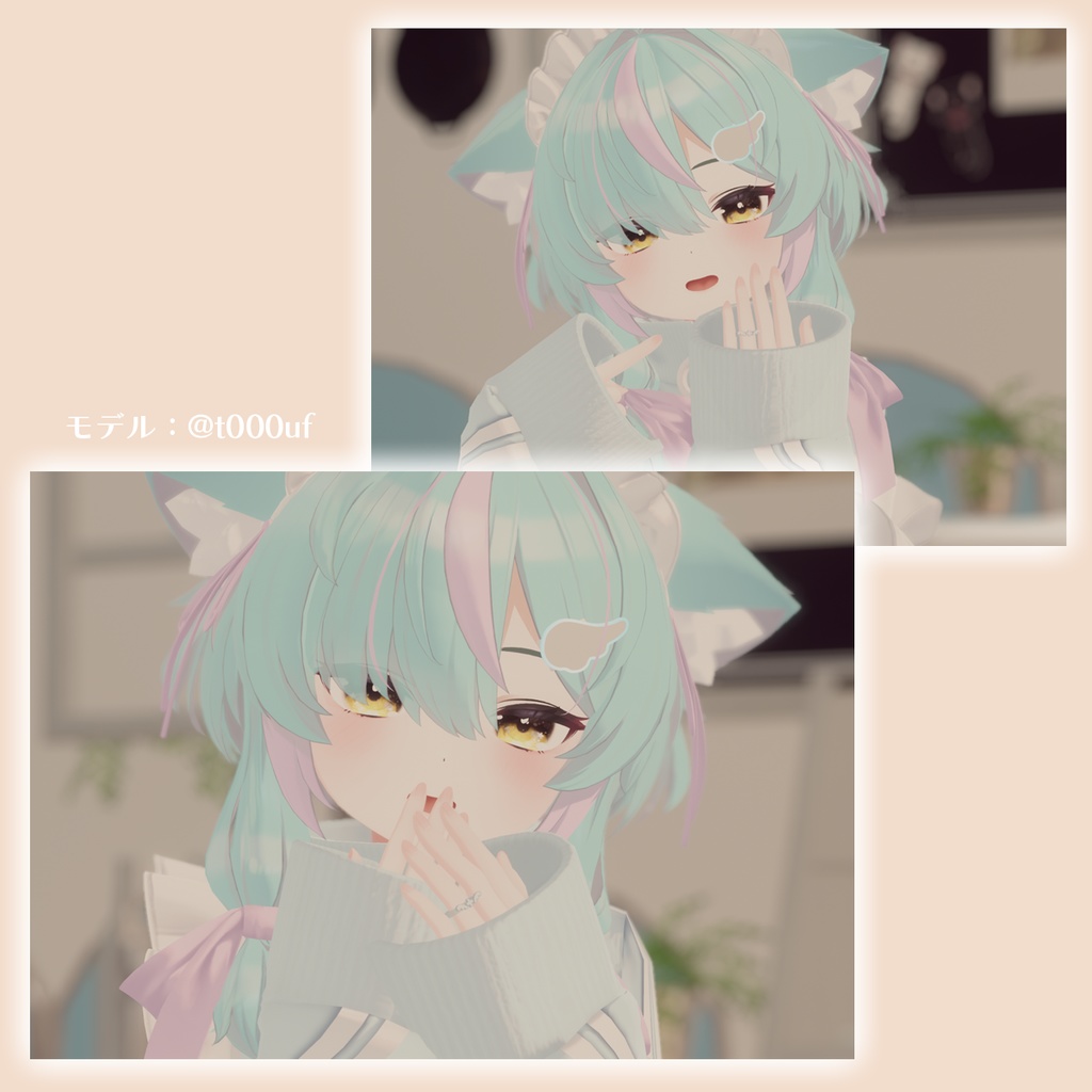 【無料】水色天使がつけてる指輪