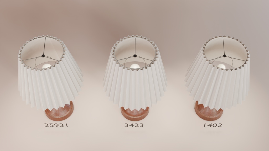 ちょっとリアルなテーブルランプ その①