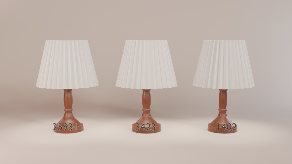 ちょっとリアルなテーブルランプ その①