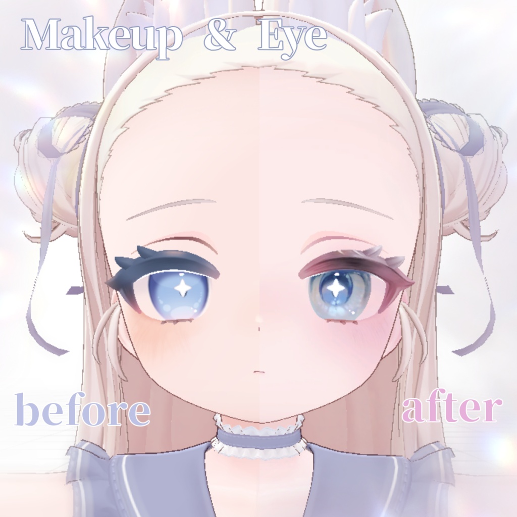 【ぽわり/Powari】Makeup&Eye texture ガラス少女