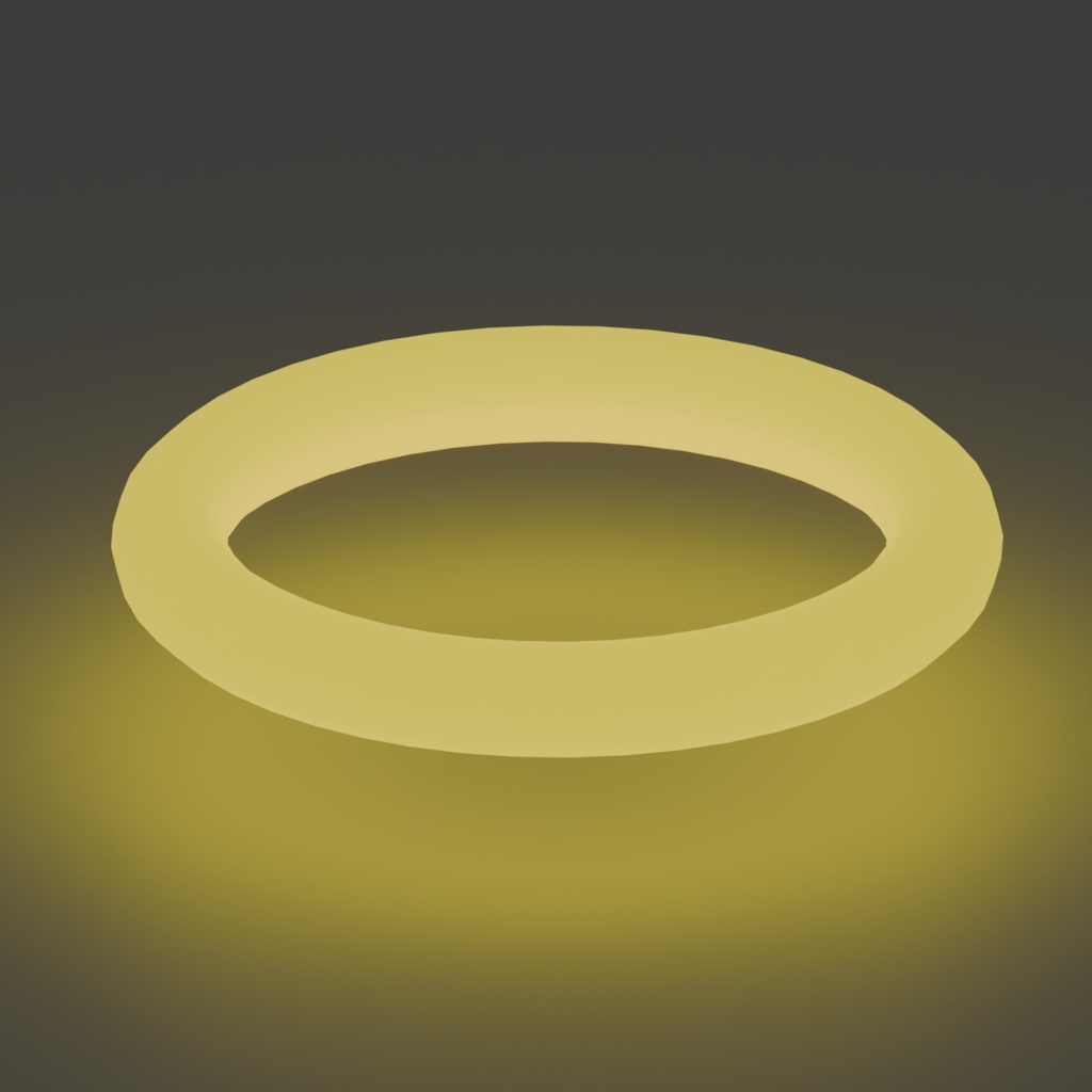 【無料】天使の輪【オリジナル3Dモデル】