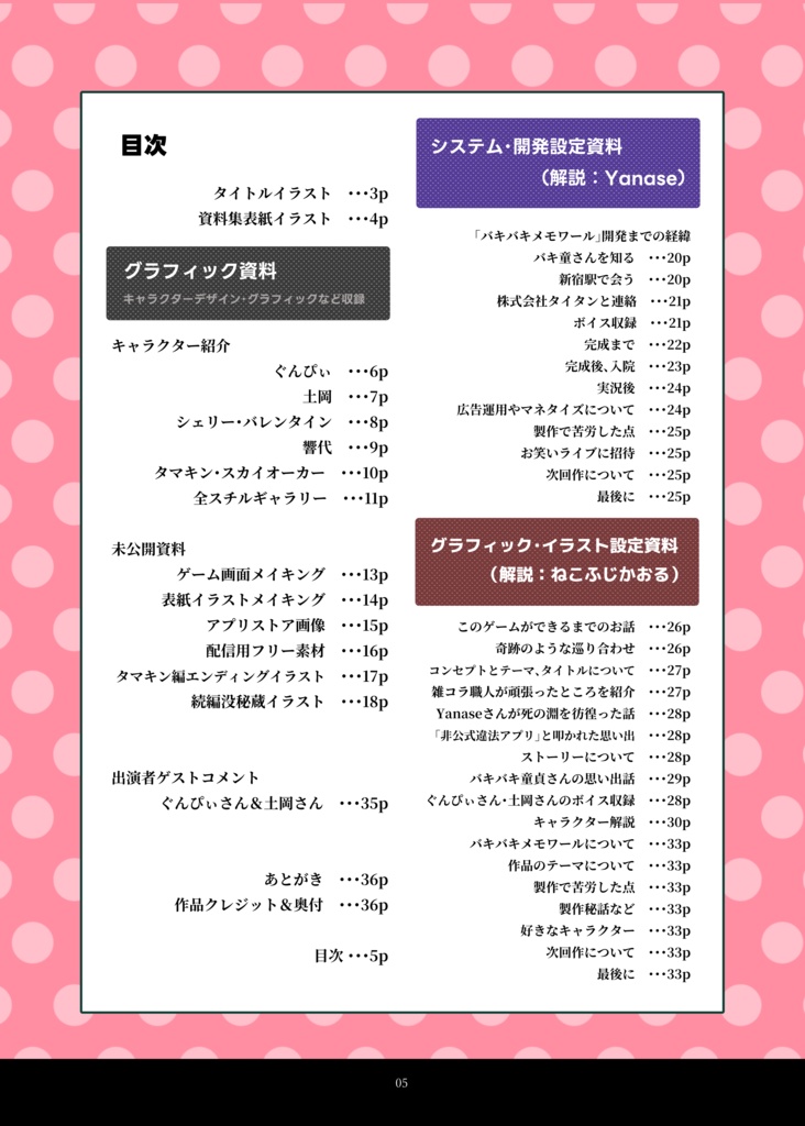 【予約商品】バキバキメモワール 公式設定資料集|BakiBaki memoir Official Setting Documents Collection