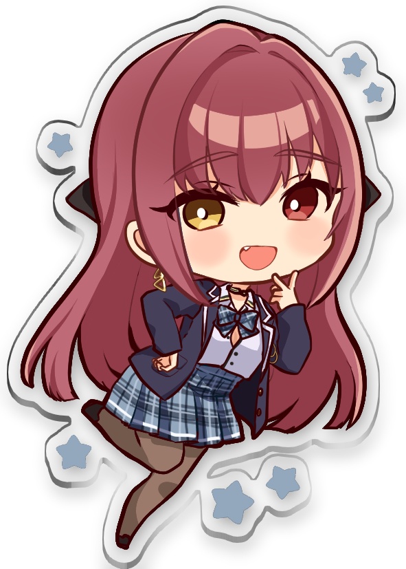 【非公式】宝鐘マリン　制服衣装　アクリルキーホルダー